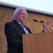 President Michael D. Higgins urges leadership and commitment to spirit of Universal Declaration of Human Rights on migration and conflict issues