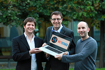 Pictured (l-r) at NovaUCD are Dr Maurice Coyle, Professor Barry Smyth and Dr Peter Briggs, co-founders of HeyStaks Technologies, which received a €1.5 million investment for its Intent Analytics platform from international mobile phone operator Digicel