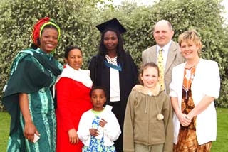 Pictured after the ceremony.