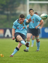 Ferguc McFadden kicking the winning penalty