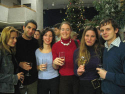 Postgraduate students in the School of Politics and International Relations at the Postgraduate Student Christmas Party
