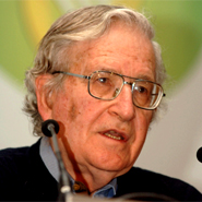 Photograph of Noam Chomsky