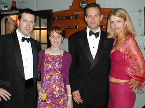 Alex McKnight; Victoria Bruce, UCD Development Office; Barry Wyse, Fiona McEwen