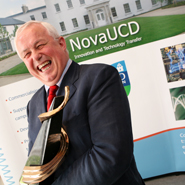 Professor Ciaran regan with NovaUCD award