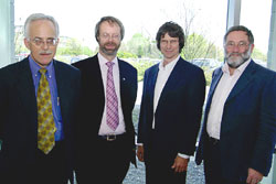 Mr Lindsay Waters, Professor Stephen Mennell, Professor John Thompson and Mr Fergal Tobin.