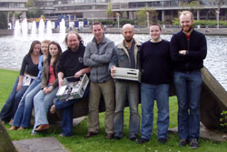 Pictured UCD Volunteers (left to right): Nicola Hoey, Paula Maguire, Zara Shields, Abey Campbell, Eoghan Crosby, Rory McCann, and John Stafford