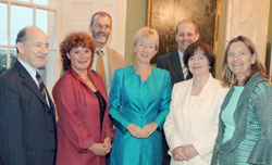 Prof. Pat Clancy, Dr. Ingrid Gogolin, Mr. Denis Bates, Ms. Mary Hanafin TD, Dr. Philip Nolan, Prof. Sheelagh Drudy and Prof. Brigid Laffan.