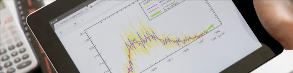 Close up of a chart on on a tablet computer