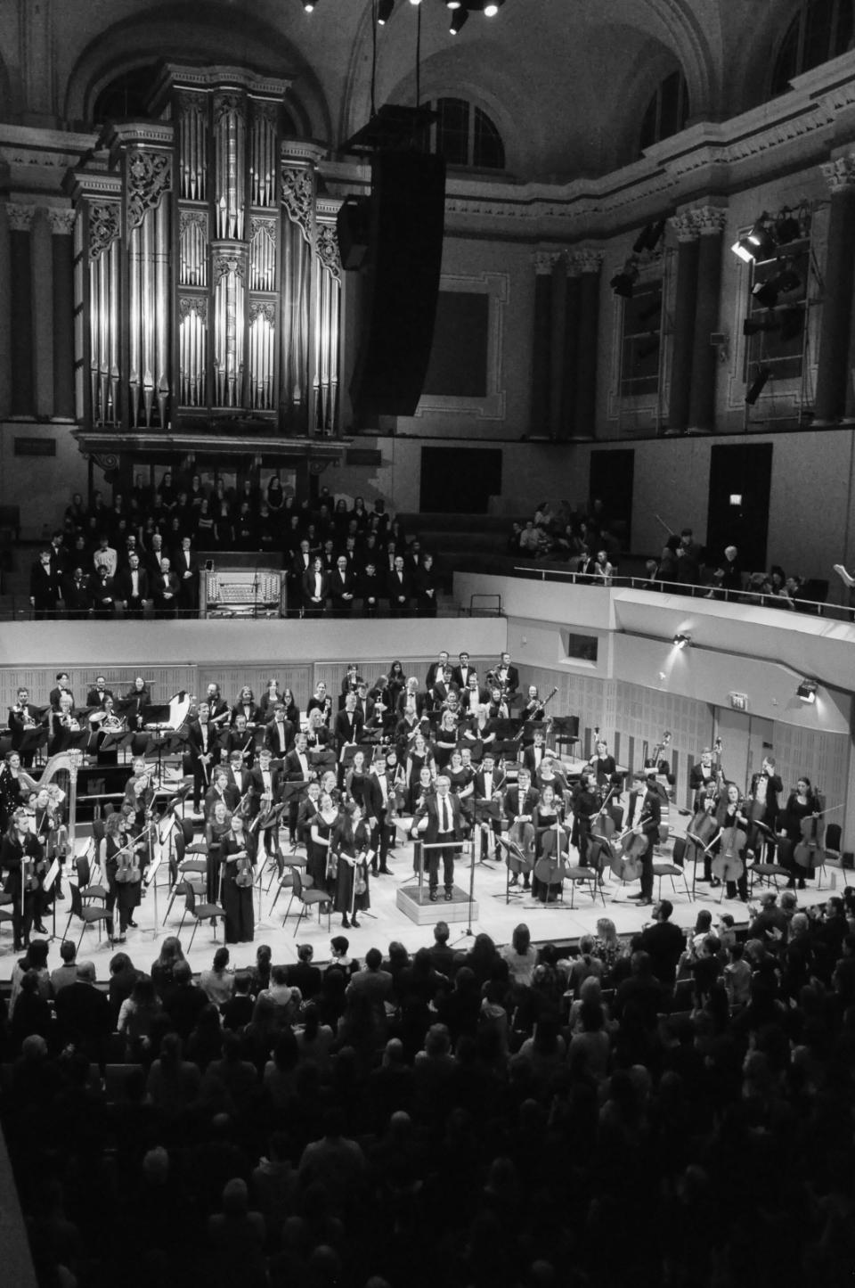 End of orchestral concert at NCH