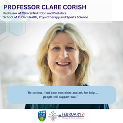 Image of woman with blond hair smiling for International Day of Women and Girls in Science