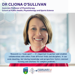 Image of woman in red top smiling for International Day of Women and Girls in Science
