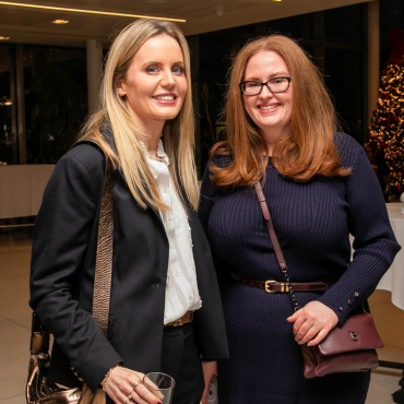 Two women at the UCD Physiotherapy 70th anniversary celebration