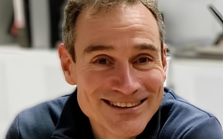 Man smiling to camera