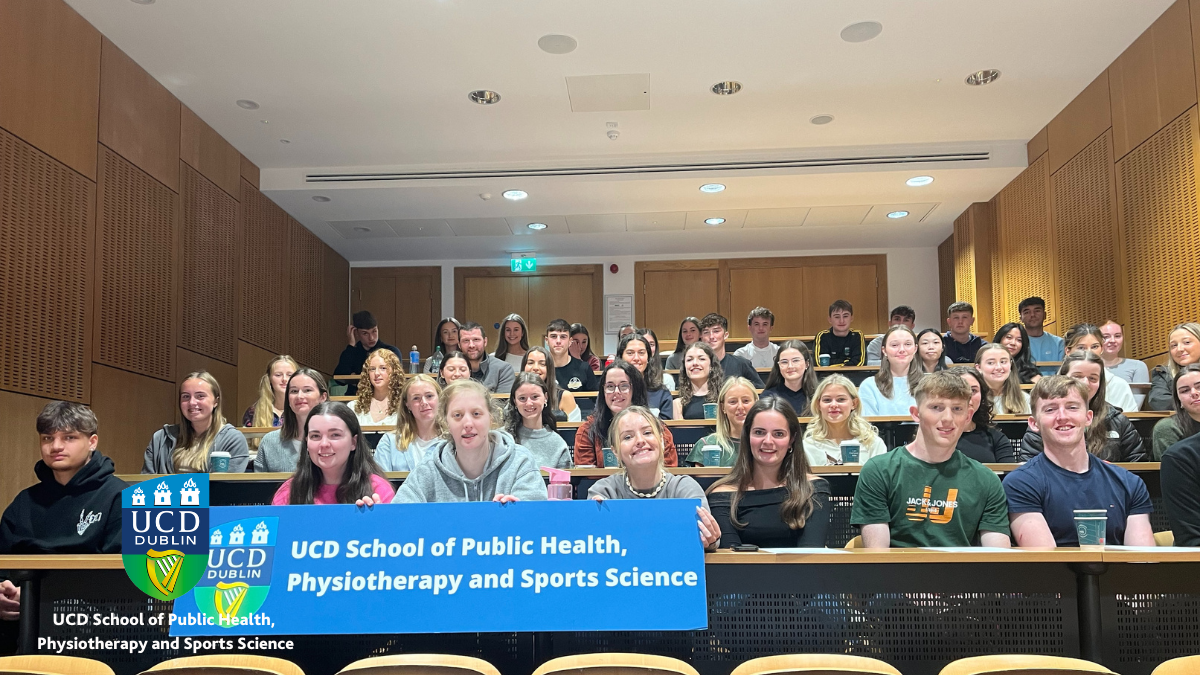 Group of students in lecture theatre