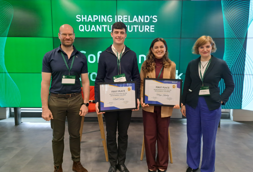 SoP Undergrads Maya Kamboj and Niall Carbery Win Quantum Solutions for the Environment Challenge