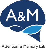 Logo with letters A&M in a stylistic brain 