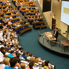 Students in lecture theatre