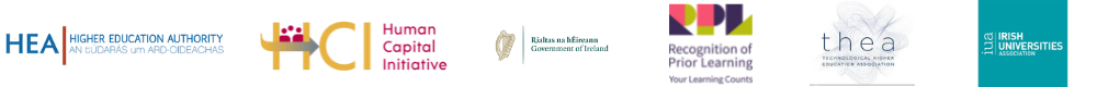 HEA, HCI, Govt of Irl, RPL, THEA IUA Logos of supporting institutions