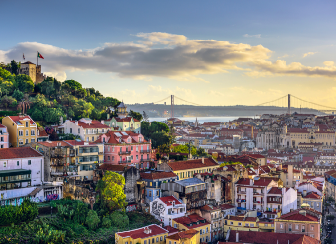 View of Lisbon from above