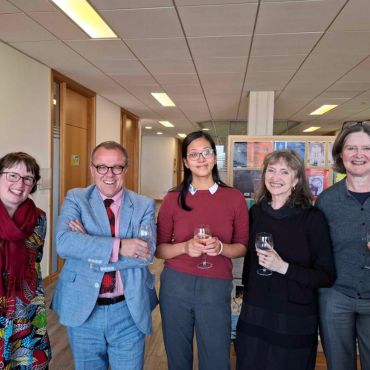 Mika and her VIVA committee at post-VIVA celebrations