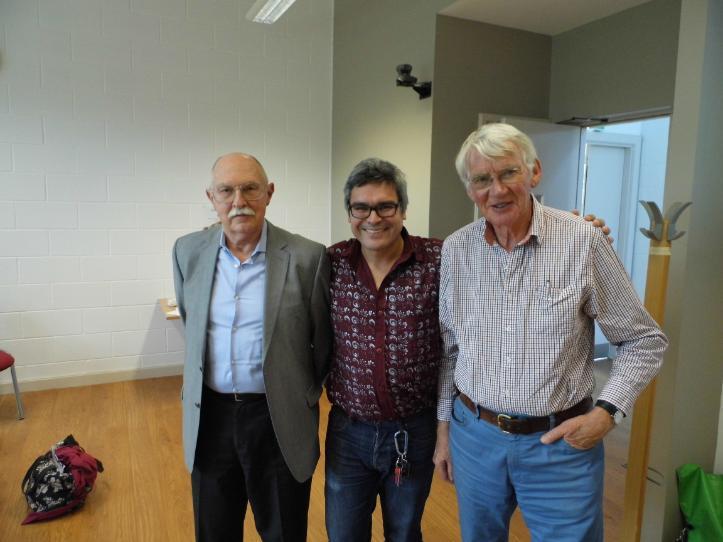 Randall Collins, José Antonio Gutiérrez and Michael Mann at 2019 UCD conference