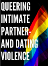 Queering intimate partner- and dating violence workshop title in front of pride flag