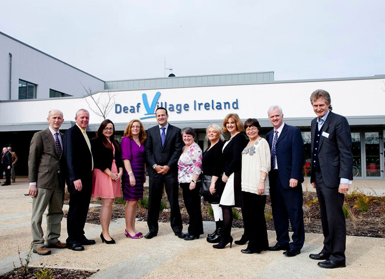 Elfrieda at deaf village ireland with leo vradakar