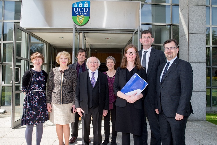 Colin Scott welcomes President Michael D. Higgins