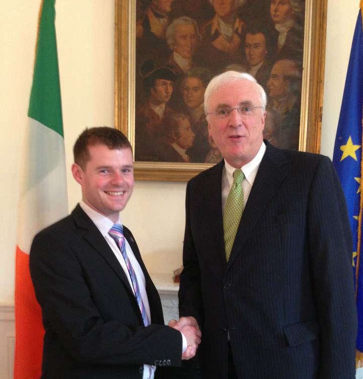 Brian Fox with the Irish Ambassador in Washington