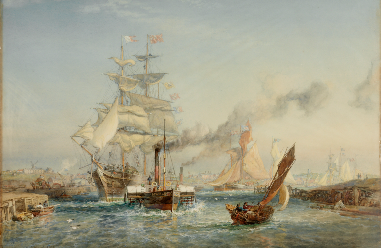 Image: ‘Going to Sea’ by Oswald M. Brierly, 1883. Watercolour. Courtesy of the State Library of NSW