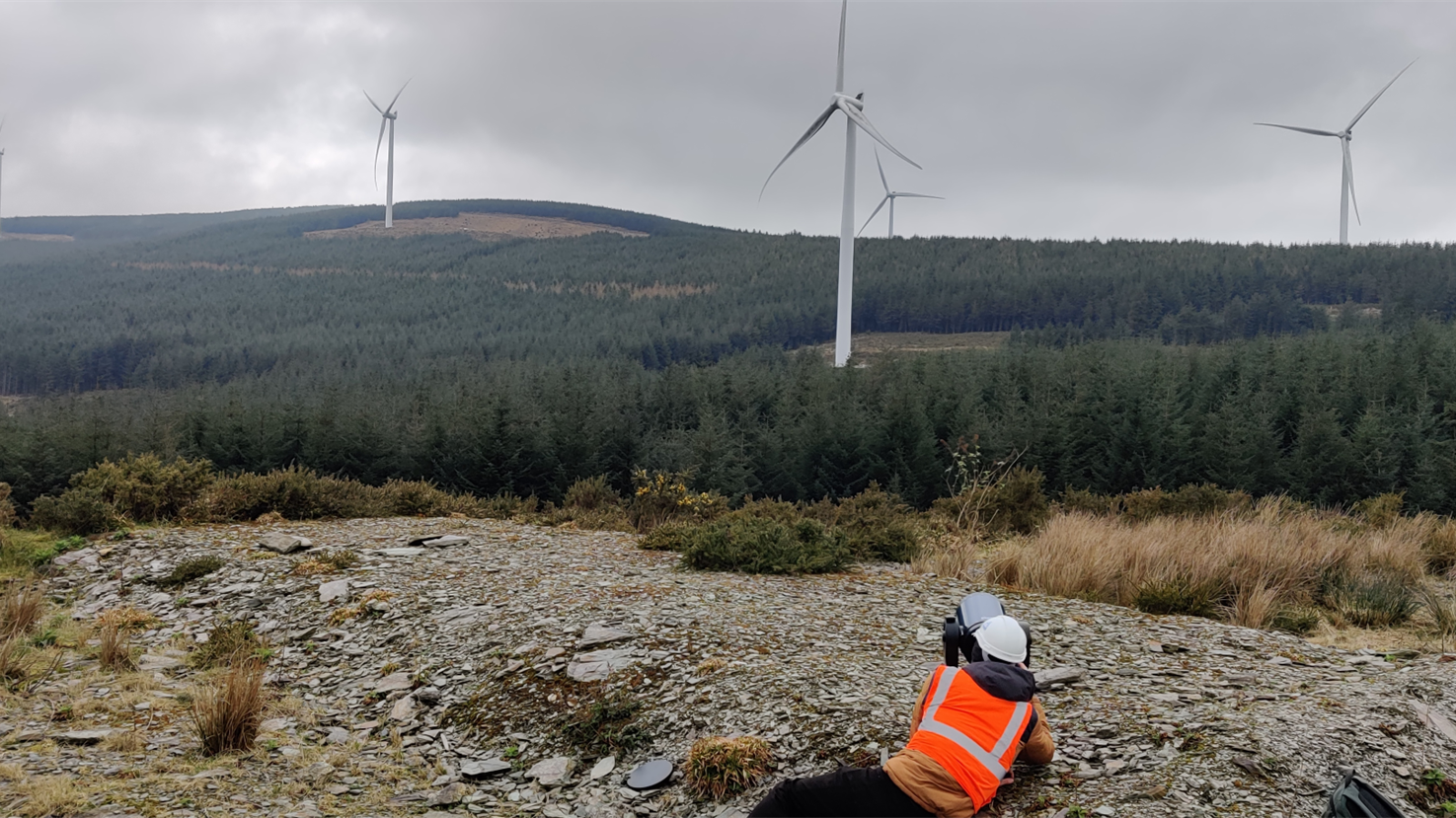 Wind turbines examined for the Laser Clean project