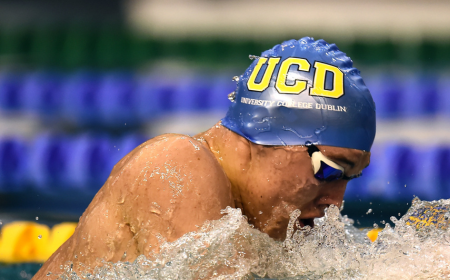 UCD Swim Club member swimming