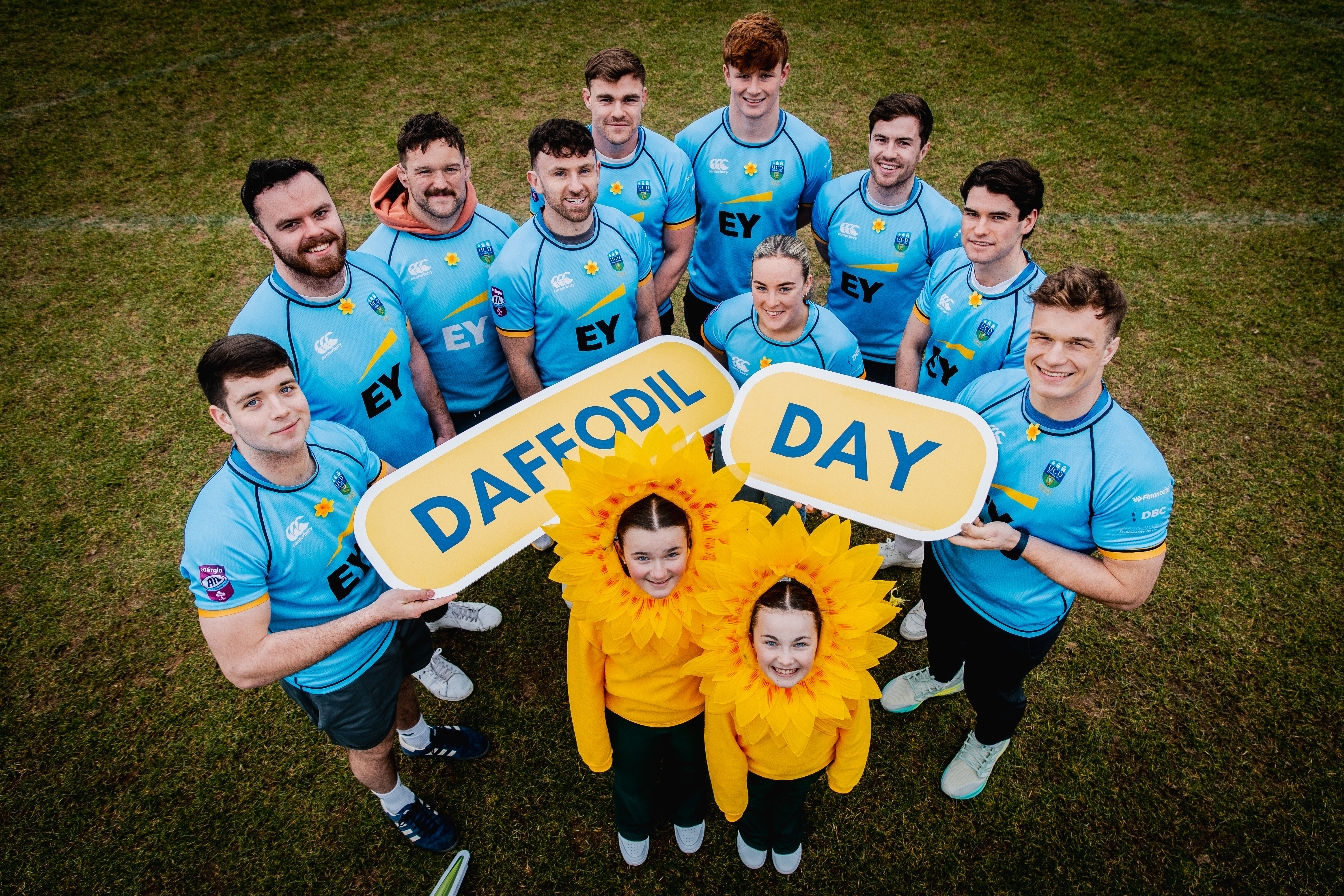 UCD Rugby launch Daffodil Day 2025 in aid of Irish Cancer Society