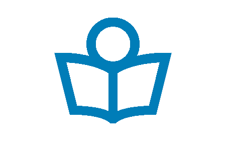 person reading book icon