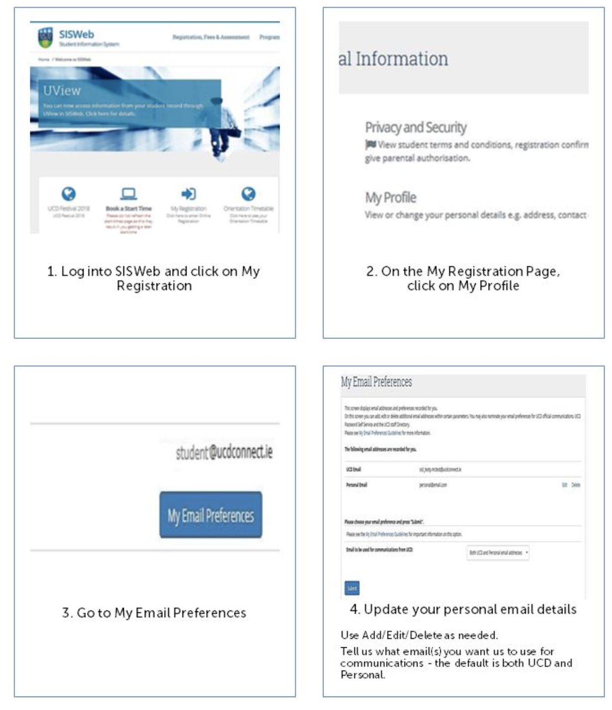 Setting your email preferences