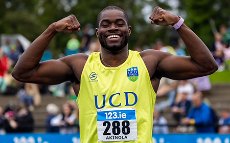 Bori Akinola becomes fastest Irish man in 2025