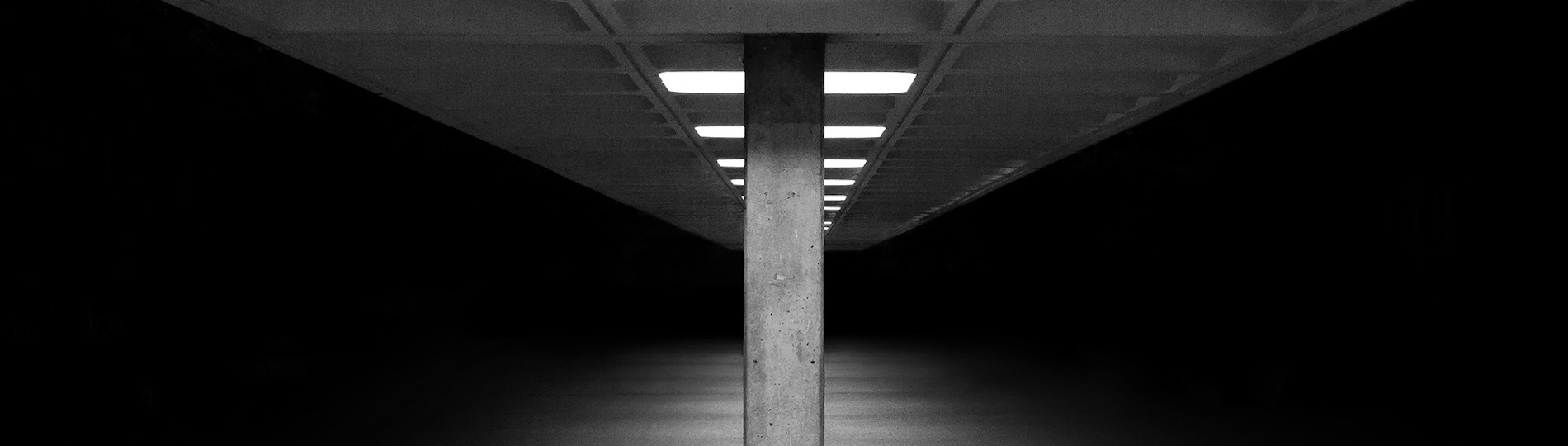 campus walkway covers at night