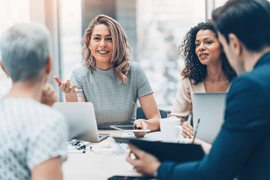 Group of people chatting