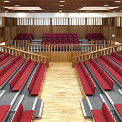 The tournament-grade FitzGerald debating chamber