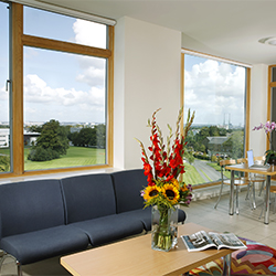 A student apartment on campus.