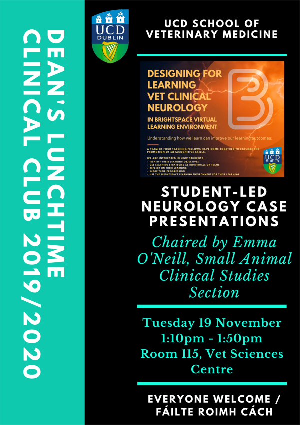 19 November 2019 - UCD School of Veterinary Medicine