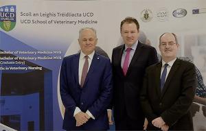 Michael Doherty with Minister for Agriculture Charlie McConalogue and Senator Gerry Horkan