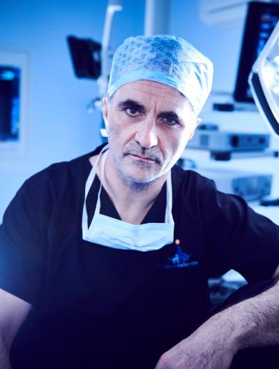 Noel Fitzpatrick in scrubs