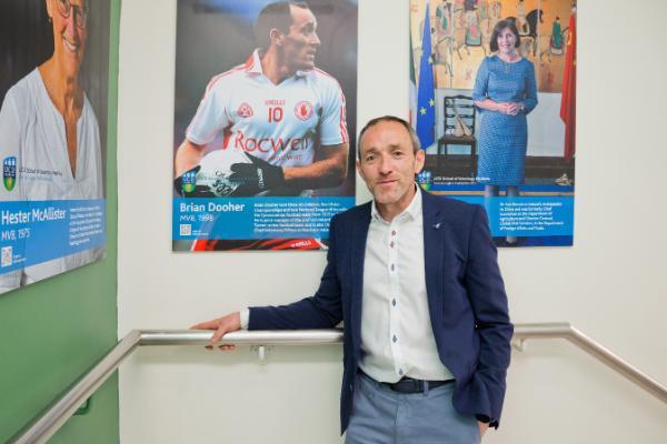 Brian Dooher with his Alumni Wall image