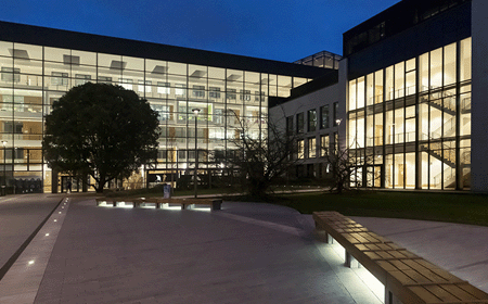 Science Centre exterior at night